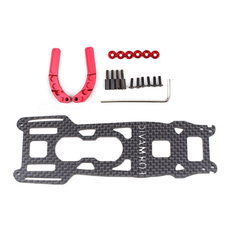 Carbon Fiber Gimbal and Body Protective Board Set for DJI Mavic Pro (Black+Red)