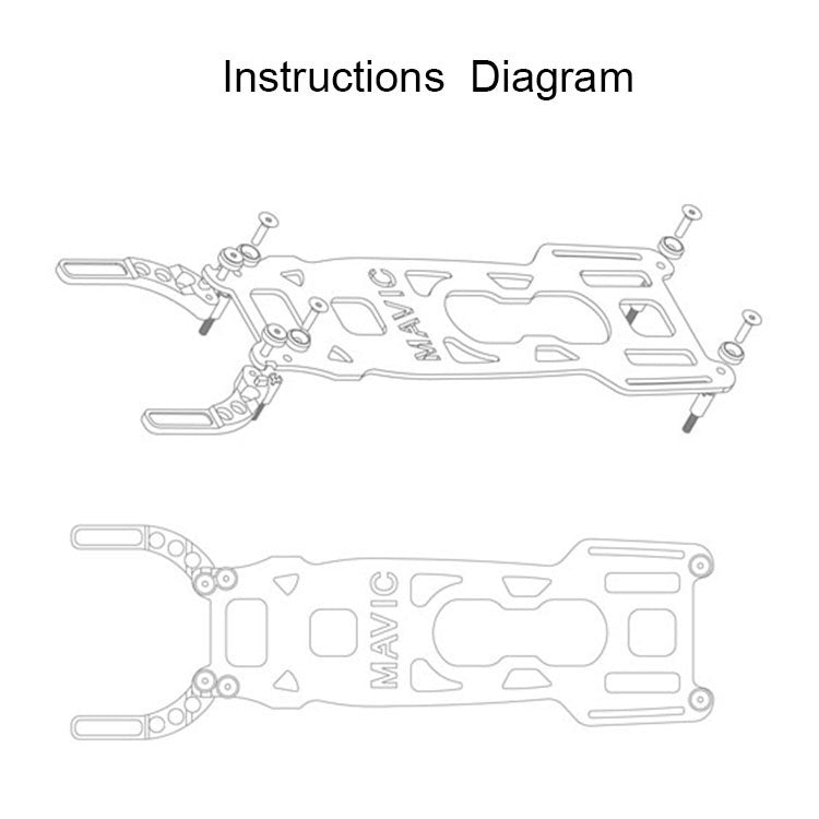 Carbon Fiber Gimbal and Body Protective Board Set for DJI Mavic Pro (Black+Red)