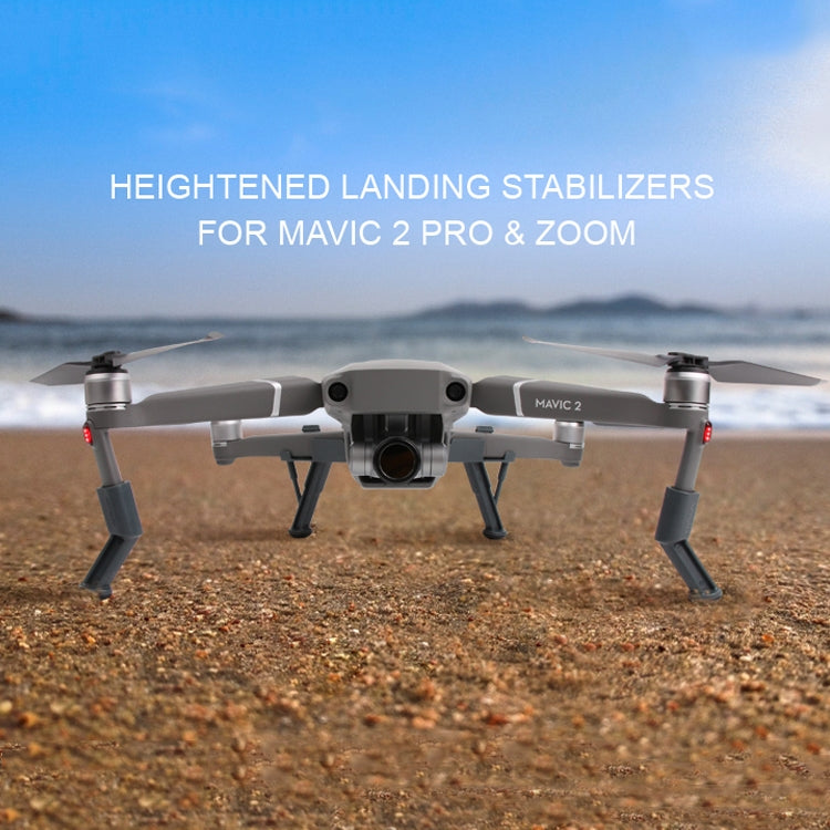 Shock Absorbing Height Extender Landing Leg Bracket for DJI Mavic 2 Pro / Zoom(Black)