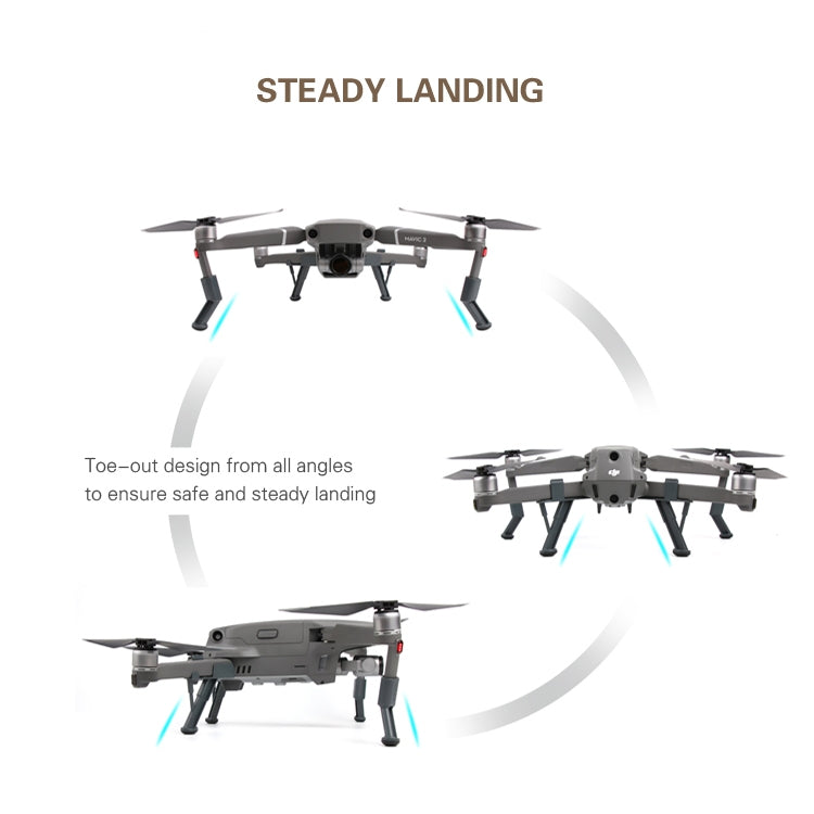 Shock Absorbing Height Extender Landing Leg Bracket for DJI Mavic 2 Pro / Zoom(Black)
