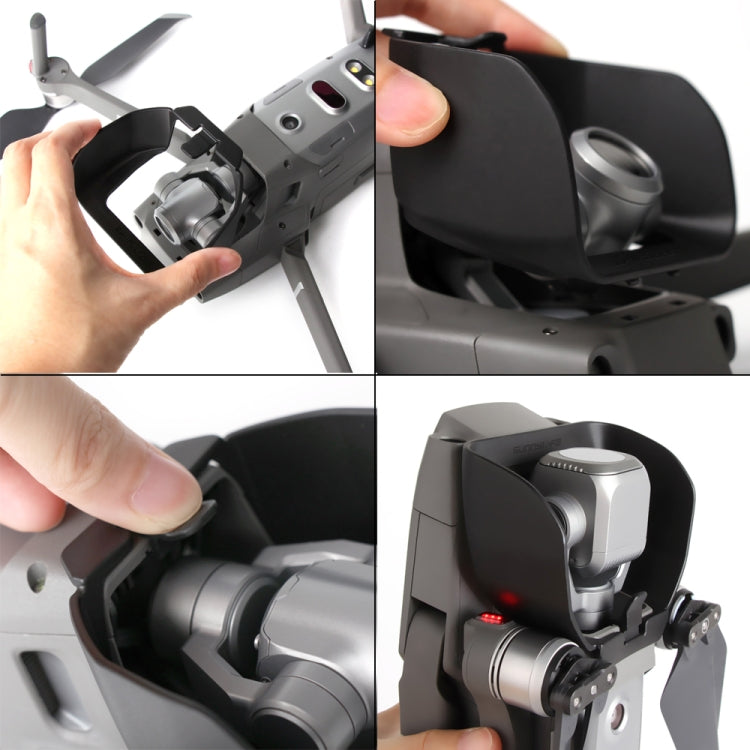 Camera Lens Sunshade Anti-glare Hood for DJI Mavic 2 Pro / Zoom(Black)