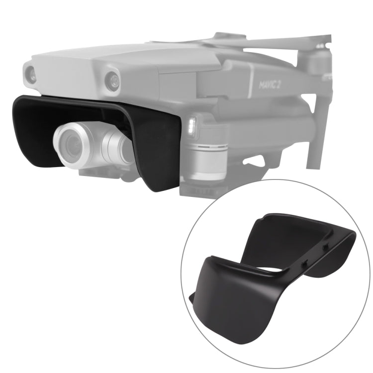 Camera Lens Sunshade Anti-glare Hood for DJI Mavic 2 Pro / Zoom(Black)
