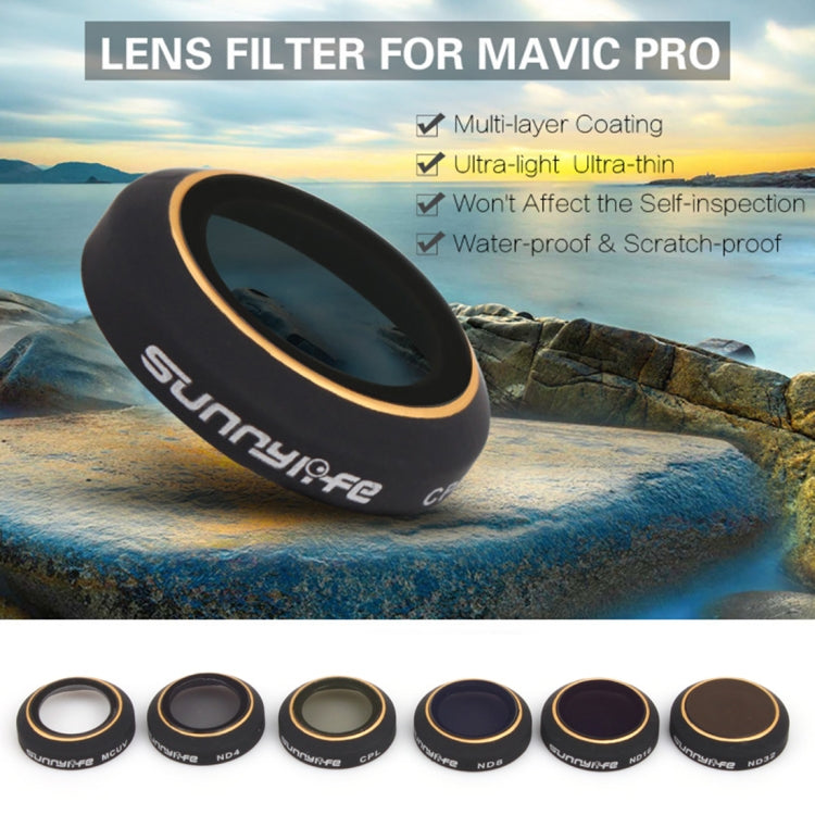 6 in 1 HD Drone Camera ND32/16/8/4 & CPL & UV Lens Filter Set for DJI Mavic Pro