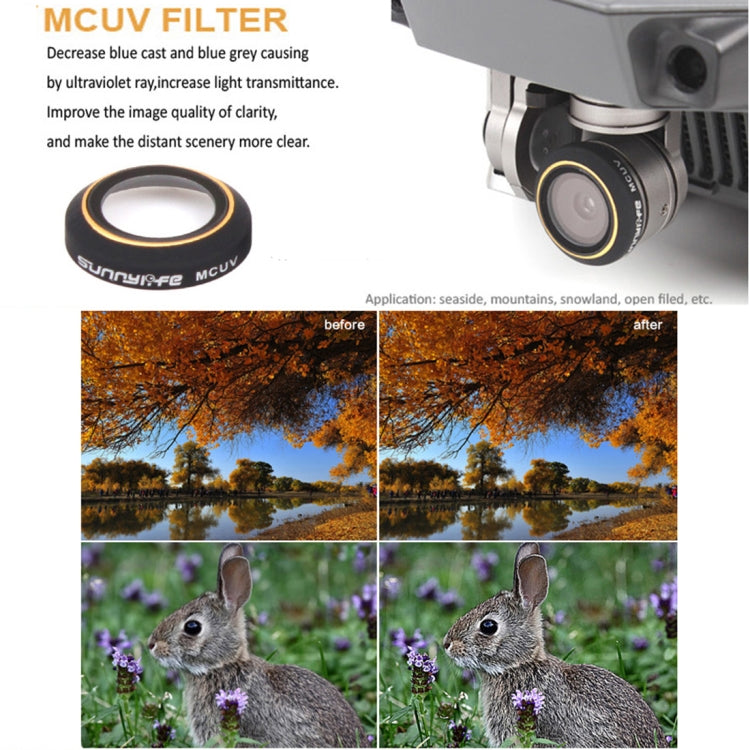 6 in 1 HD Drone Camera ND32/16/8/4 & CPL & UV Lens Filter Set for DJI Mavic Pro