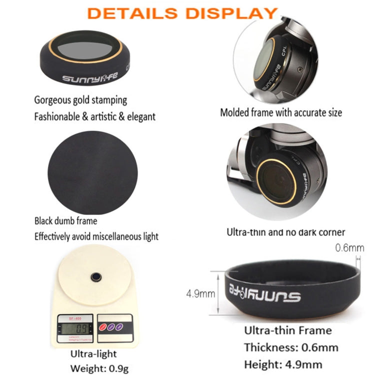 4 in 1 HD Drone Camera ND32 / 16 / 8 / 4 Lens Filter Set for DJI Mavic Pro