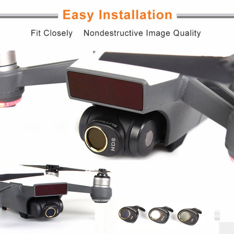 3 in 1 HD Drone Camera ND8 & CPL & UV Lens Filter Set for DJI Spark