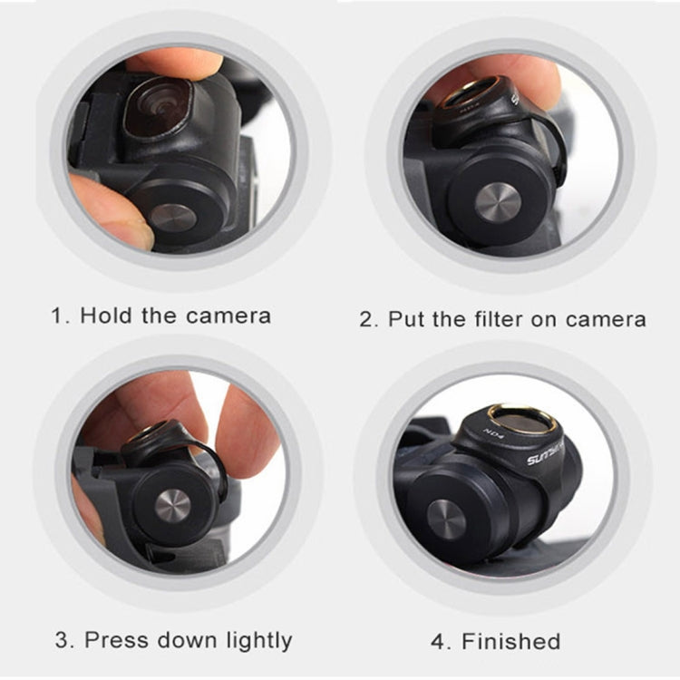 4 in 1 HD Drone Camera ND8/4 & CPL & UV Lens Filter Set for DJI Spark