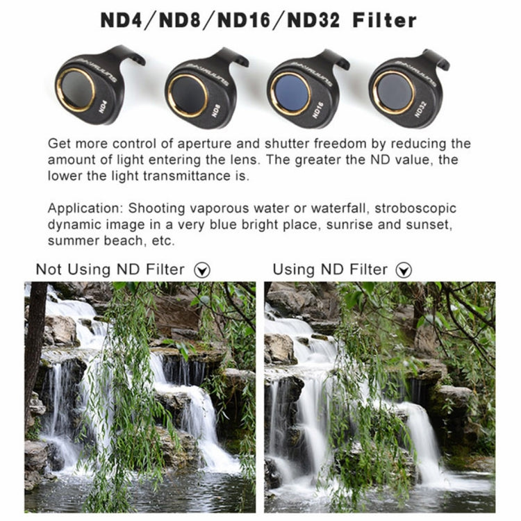 6 in 1 HD Drone Camera ND32/16/8/4 & CPL & UV Lens Filter Set for DJI Spark