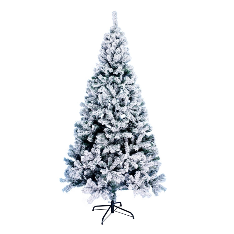 [US Warehouse] 7.5FT PVC Snow Flocked Christmas Tree with 1400 Branches
