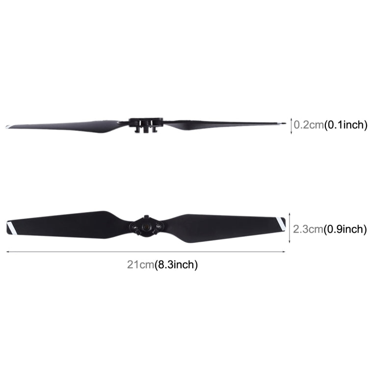 2 Pairs 8330F Nylon Foldable Quick-Release CW / CCW Propellers for DJI Maivc Pro(Black)