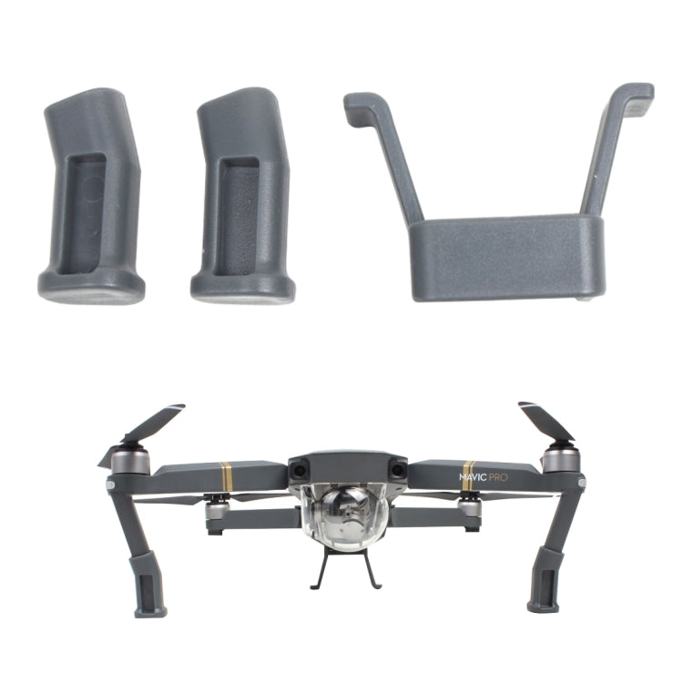 2 PCS Plastic Landing Gear Height Extender Kit for DJI Mavic Pro(Grey)