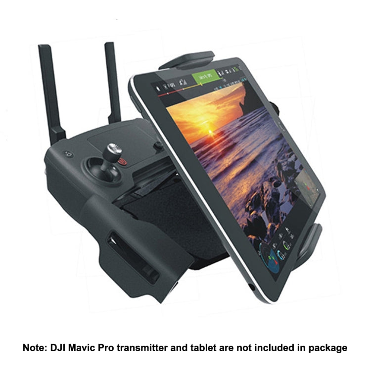360 Degrees Rotatable Phone / Tablet Holder for DJI Mavic Pro Transmitter, Suitable for 4-12 inch Smartphone / Tablet(Black)
