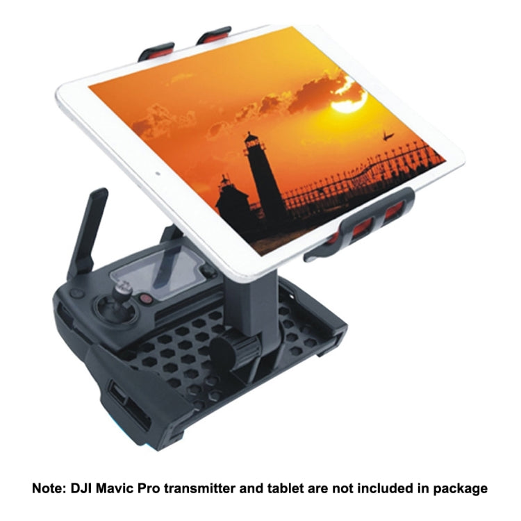 360 Degrees Rotatable Foldable Phone / Tablet Holder for DJI Mavic Pro Transmitter, Suitable for 4-12 inch Smartphone / Tablet(Red)