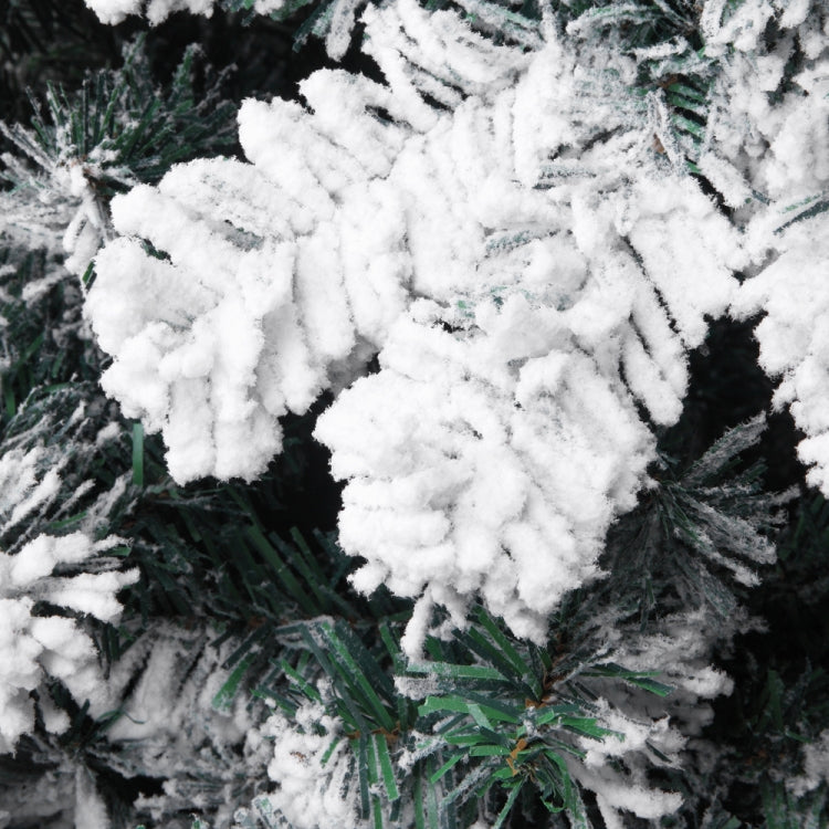 [US Warehouse] 6FT Indoor Outdoor Christmas Holiday Decoration PVC Flocking Christmas Tree with 750 Branches