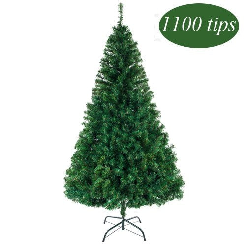 [US Warehouse] 7FT Indoor Outdoor Christmas Holiday Decoration Christmas Tree with 1100 Branches