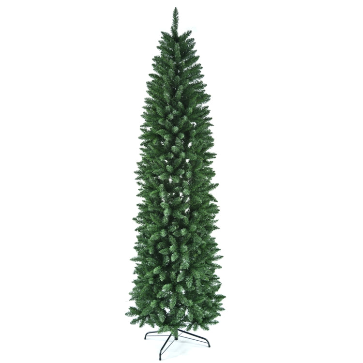 [US Warehouse] 7.5FT Indoor Outdoor Christmas Holiday Decoration Pointed PVC Pen Holder Christmas Tree