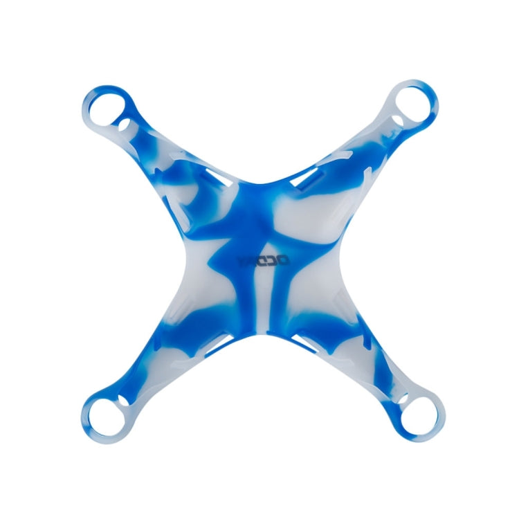 OCDAY Life Waterproof Dustproof Silicone Fuselage Cover Case for DJI Phantom 3 (Blue+White)