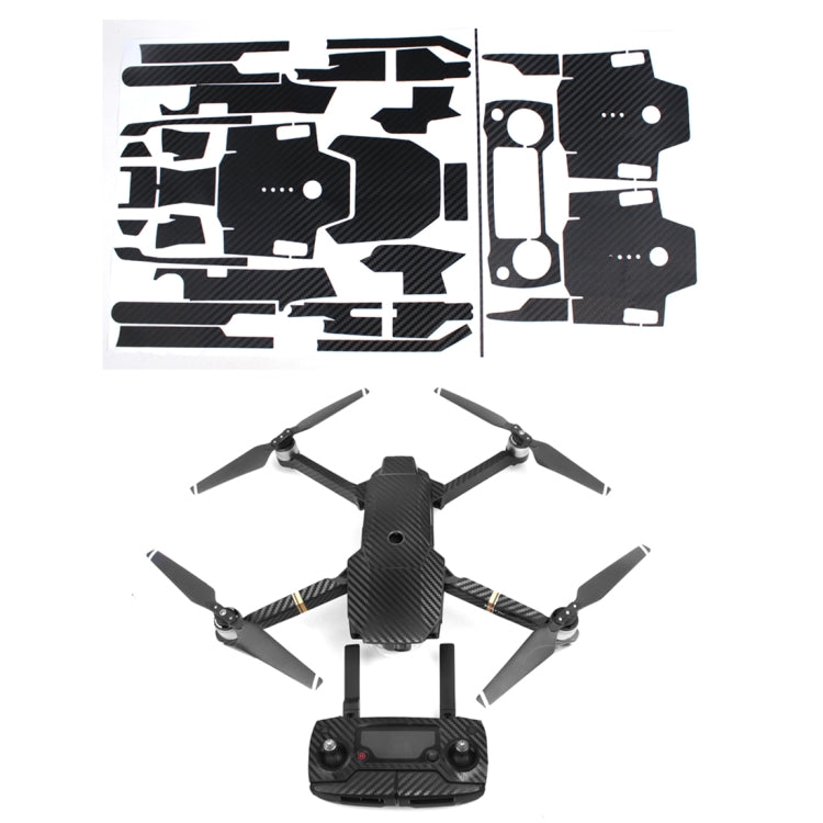 Carbon Fiber Sticker Kit for DJI Mavic Pro Quadcopter & Remote Controller & Battery