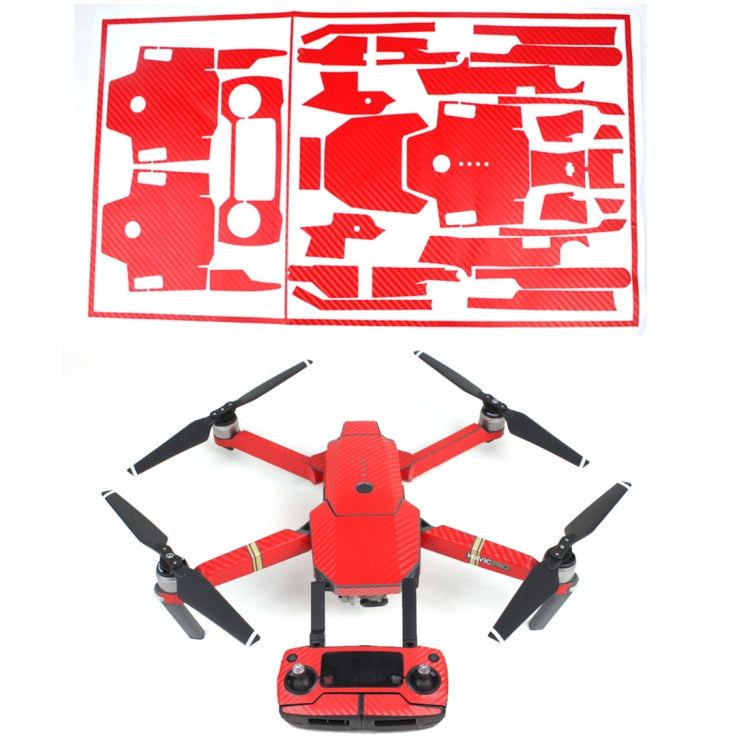 Carbon Fiber Sticker Kit for DJI Mavic Pro Quadcopter & Remote Controller & Battery