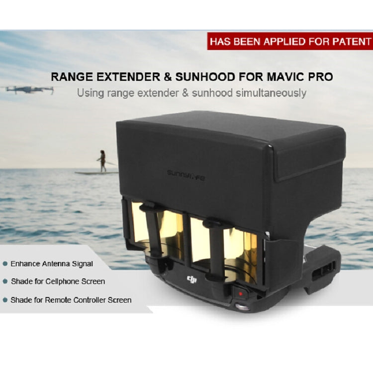 2 in 1 Foldable Remote Control Paraboloid Signal Booster & Remote Controller Lens Hood For DJI Mavic Pro & Spark