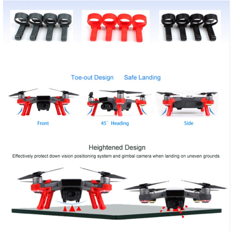 4 PCS Quick Release Landing Gear Height Extender Kit for DJI Spark