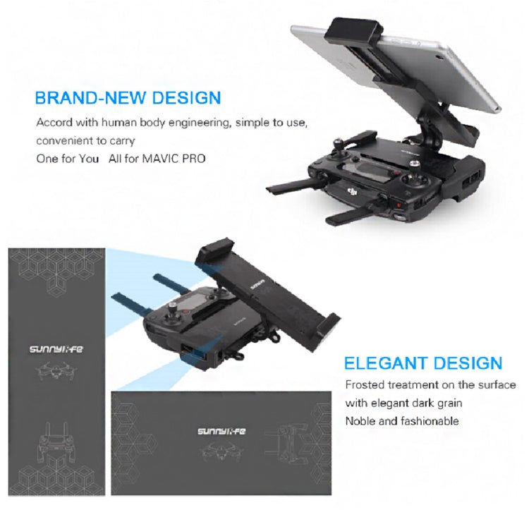 Foldable Extendable 360 Degree Rotation Phone / Tablet Holder for DJI Mavic Pro & Spark Transmitter, Suitable for 4.7 - 12.9 inch Smartphone / Tablet (6-24.6cm Width)