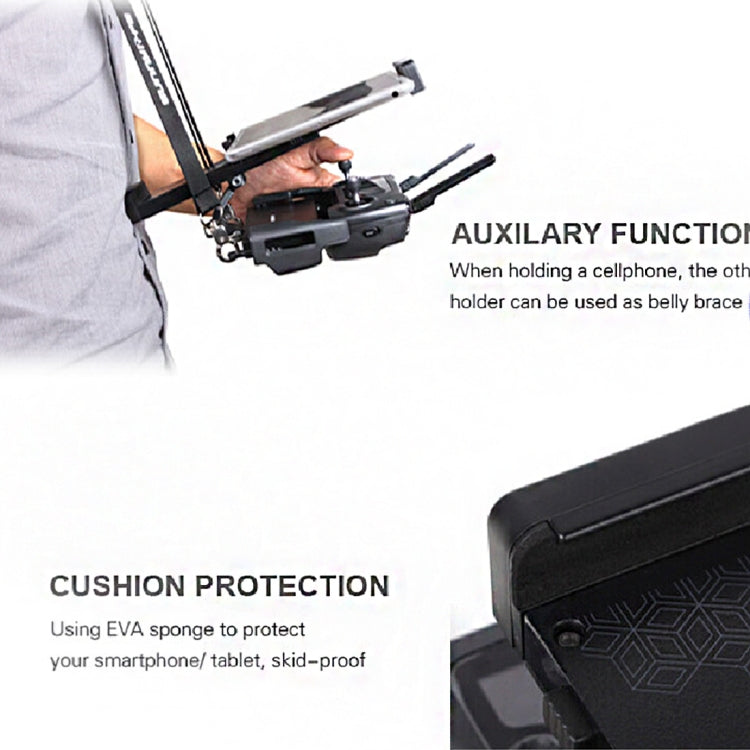 Foldable Extendable 360 Degree Rotation Phone / Tablet Holder for DJI Mavic Pro & Spark Transmitter, Suitable for 4.7 - 12.9 inch Smartphone / Tablet (6-24.6cm Width)