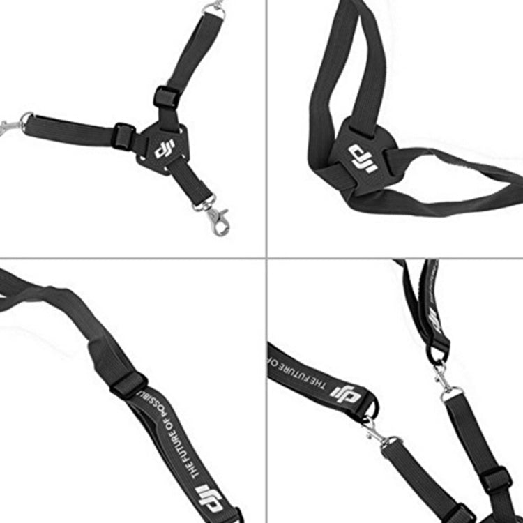Double Shoulder Buckle Hanging Strap & Back Strap for DJI Phamtom 4 & 3 & 2 / Inspire 1 Remote Controller