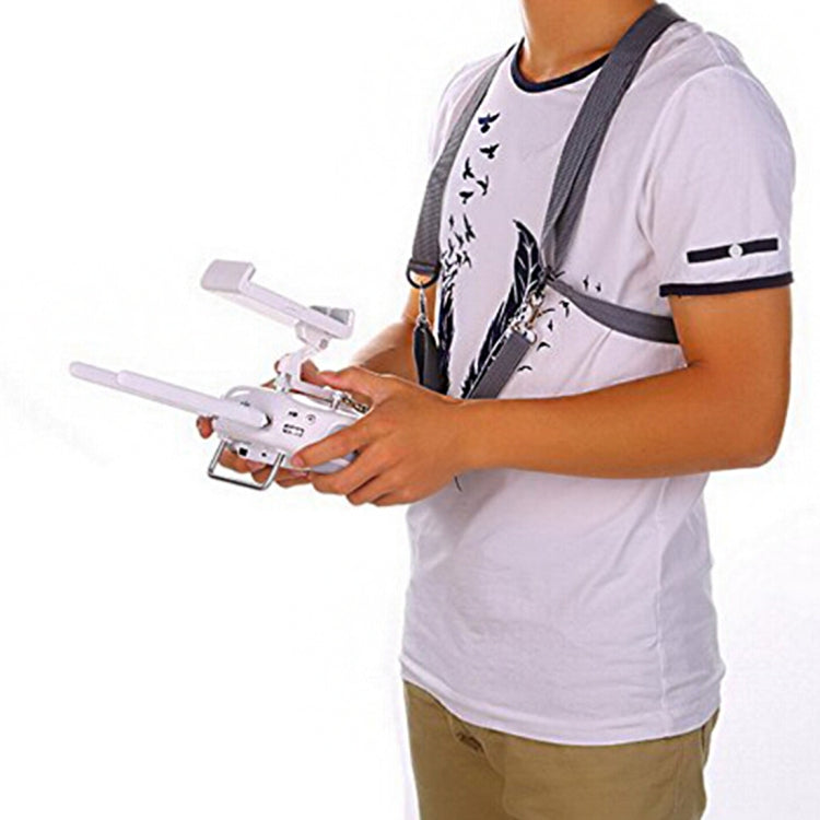 Double Shoulder Buckle Hanging Strap & Back Strap for DJI Phamtom 4 & 3 & 2 / Inspire 1 Remote Controller