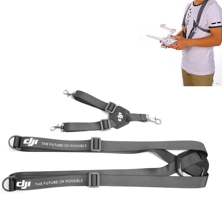 Double Shoulder Buckle Hanging Strap & Back Strap for DJI Phamtom 4 & 3 & 2 / Inspire 1 Remote Controller