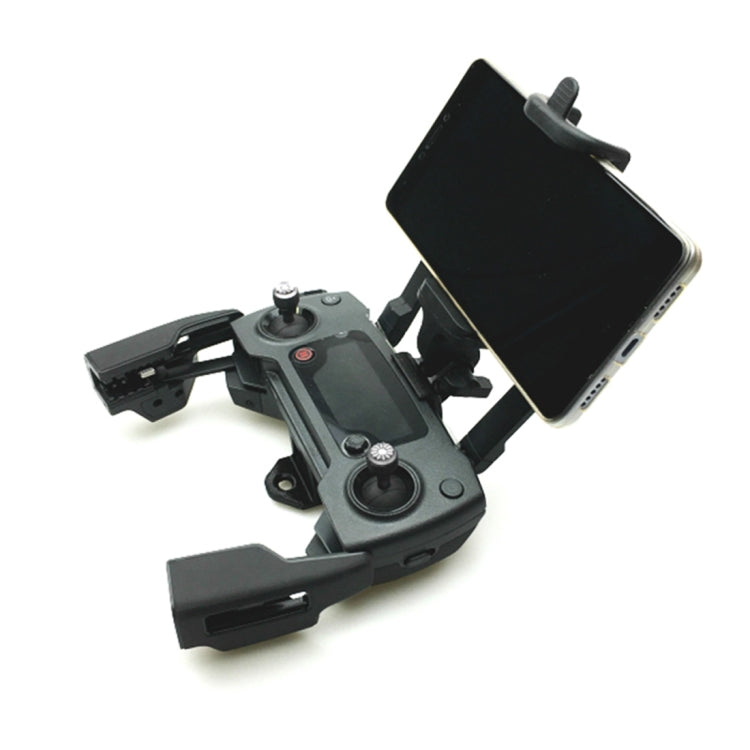 Front Positioned Phone Holder for DJI Mavic Pro & Spark Remote Controller, Suitable for 50-85mm Width Smartphone(Black)