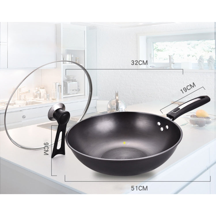 Gas Cooker Universal Uncoated Wok, Mouth Diameter: 32cm