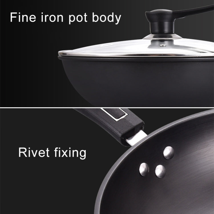 Gas Cooker Universal Uncoated Wok, Mouth Diameter: 32cm