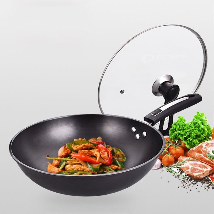 Gas Cooker Universal Uncoated Wok, Mouth Diameter: 32cm