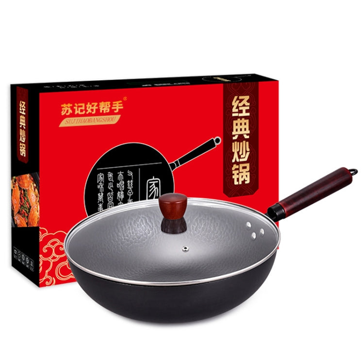 Kitchen Healthy Uncoated Wok Pan, Mouth Diameter: 32cm