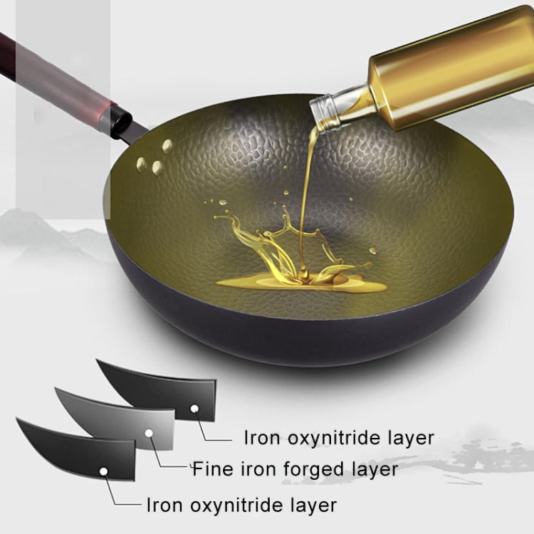 Kitchen Healthy Uncoated Wok Pan, Mouth Diameter: 32cm