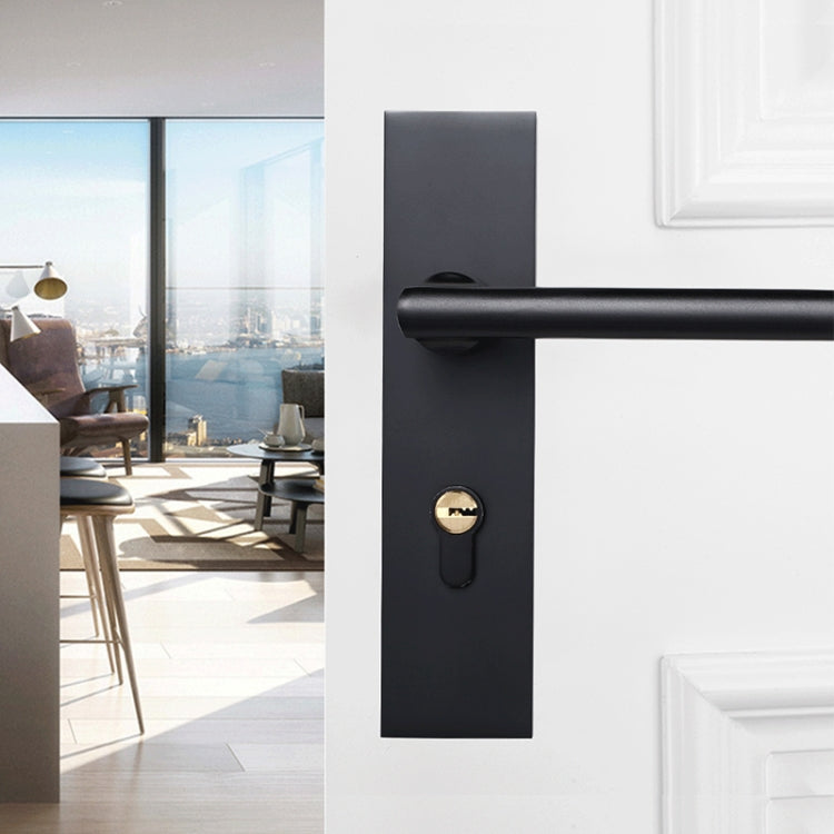 Aluminum Alloy Mute Interior Door Lock Handle Lock, Suitable Door Thickness: 35-50mm