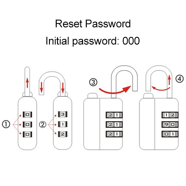 15 PCS Zinc Alloy Mechanical Digital Code Lock