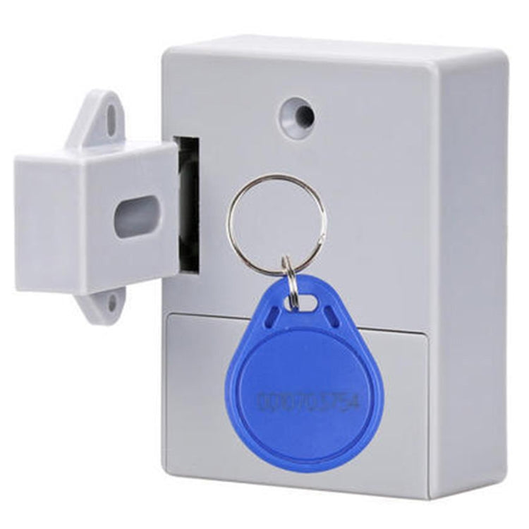 T3 ABS Magnetic Card Induction Lock Invisible Folio Cupboard Door Lock with Shutter(Grey)