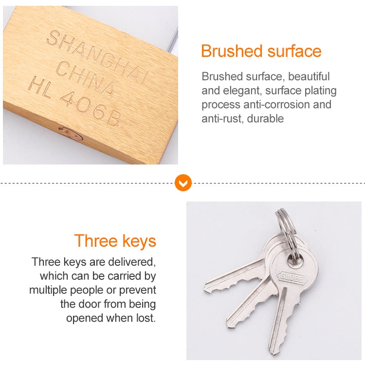 Copper Padlock Small Lock, Style: Long Lock Beam, 30mm Open