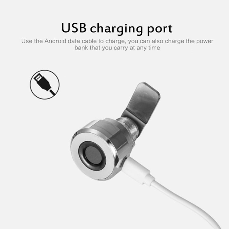 T21F Micro USB Charging Zinc Alloy Smart Single Open Fingerprint Drawer Lock File Cabinet Lock