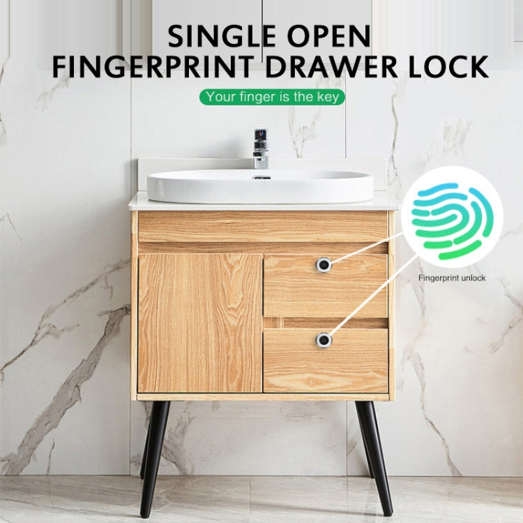 T21F Micro USB Charging Zinc Alloy Smart Single Open Fingerprint Drawer Lock File Cabinet Lock