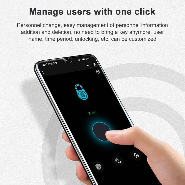B0X01 Micro USB Charging Bluetooth + Fingerprint Door Wall-mounted Key Storage Box Key Safety Box