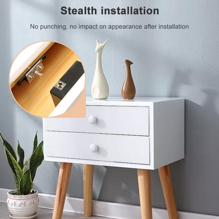 T8+ Non-opening Drawer Lock APP + IC Card Invisible Universal Cabinet Lock
