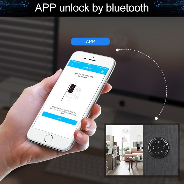 Door Lock Bluetooth Password Lock Intelligent Fingerprint Padlock Electronic Lock, Fingerprint Edition