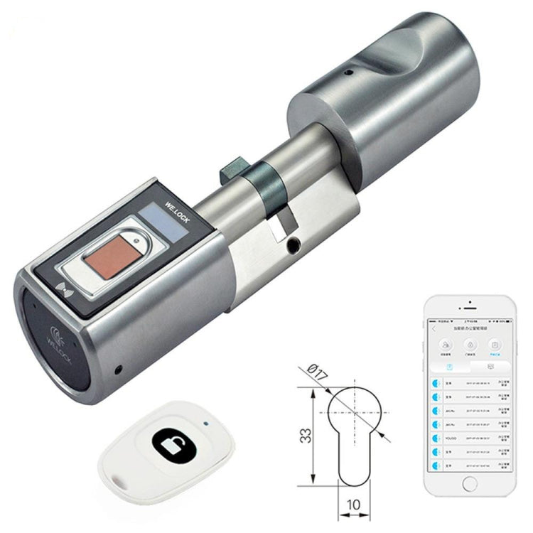 [EU Warehouse] Intelligent Bluetooth Electronic Door Lock, Support IP44 Waterproof & Remote Control for Doors with Thickness of 55-105mm(Silver)