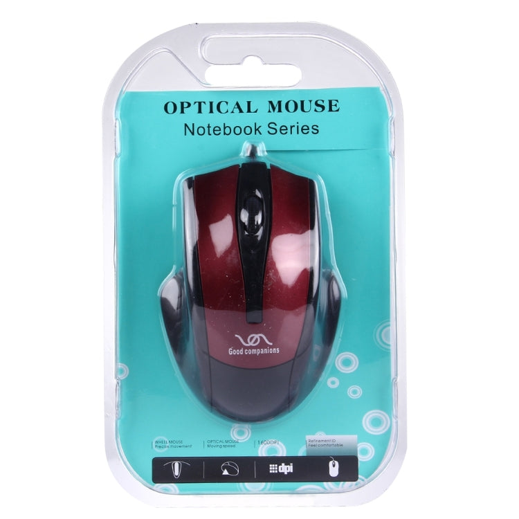 FC-3010 USB Interface 3 Buttons 3200 DPI Wired Optical Mouse for Computer PC Laptop