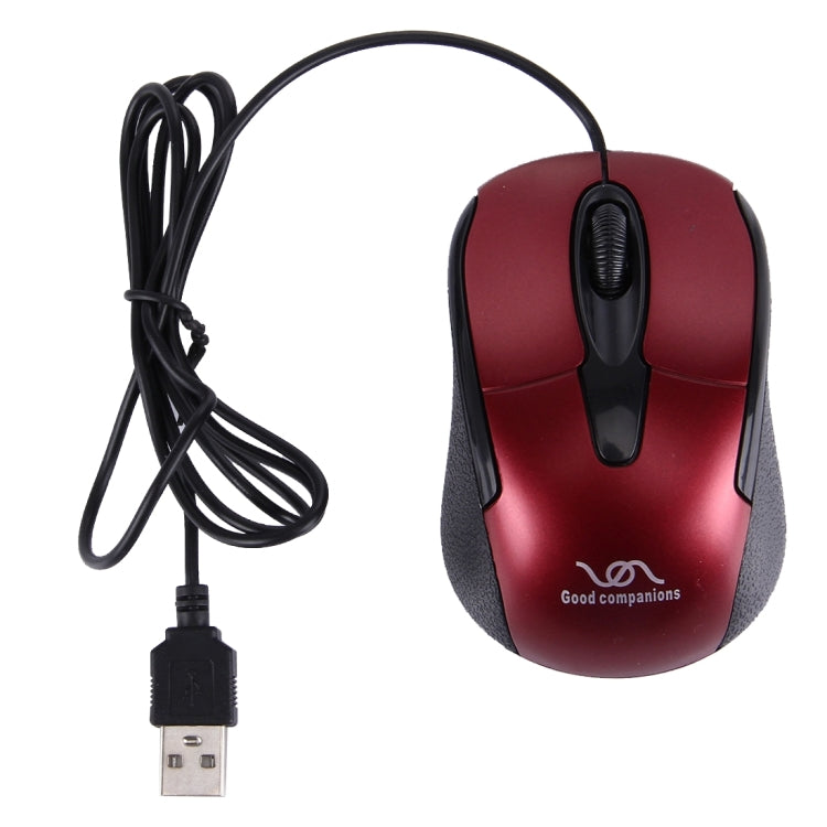 FC-3004 USB Interface 3 Buttons 3200 DPI Wired Optical Mouse for Computer PC Laptop