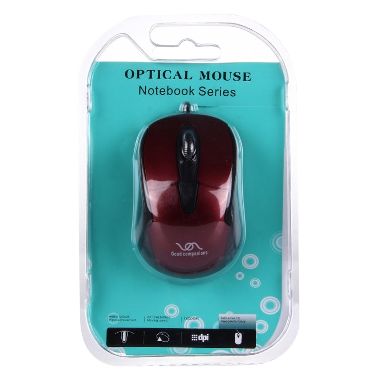 FC-3004 USB Interface 3 Buttons 3200 DPI Wired Optical Mouse for Computer PC Laptop