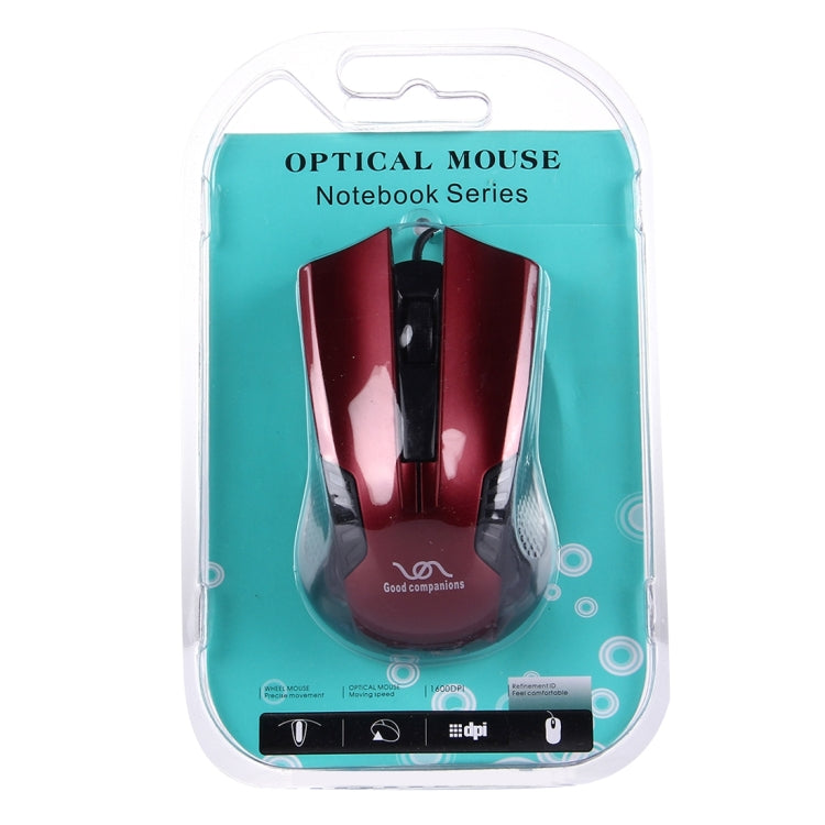 FC-3016 USB Interface 3 Buttons 3200 DPI Wired Optical Mouse for Computer PC Laptop